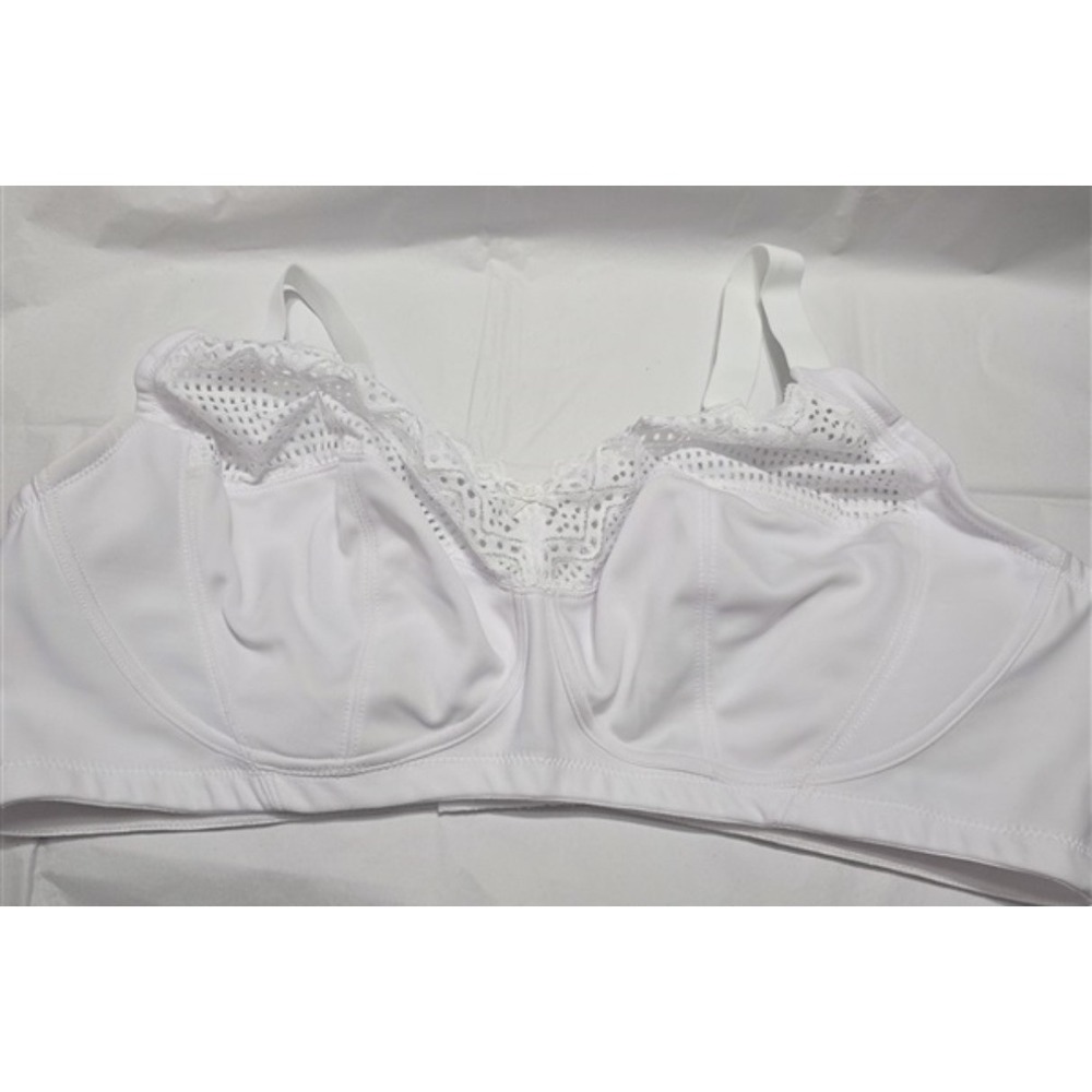 NWOT Glamorise 46D Comfort Lift Wireless Bra 1103 Bra White 132297 - Picture 4 of 4